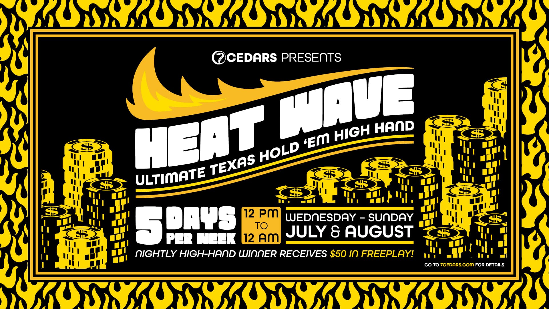 Heat Wave Ultimate Texas Hold 'Em High Hand
