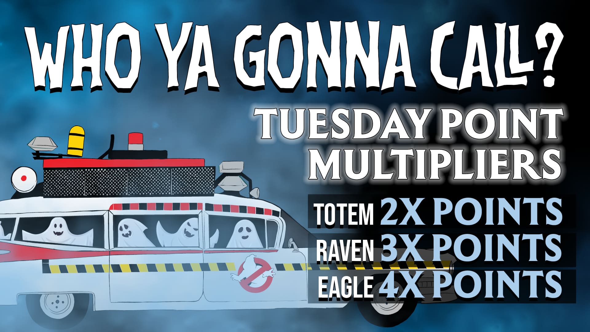 Tuesday Point Multipliers 