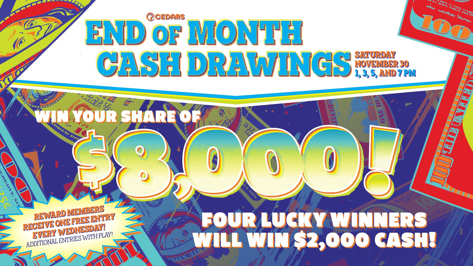 End of Month Cash Drawings