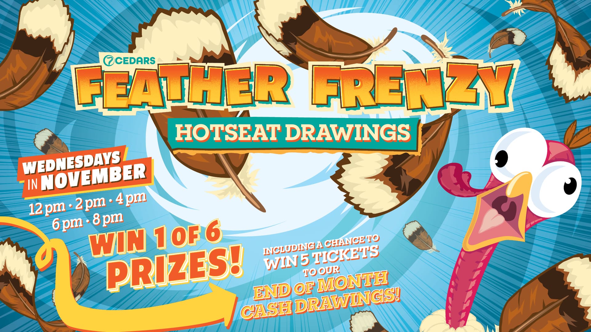 Feather Frenzy Hotseat Drawings