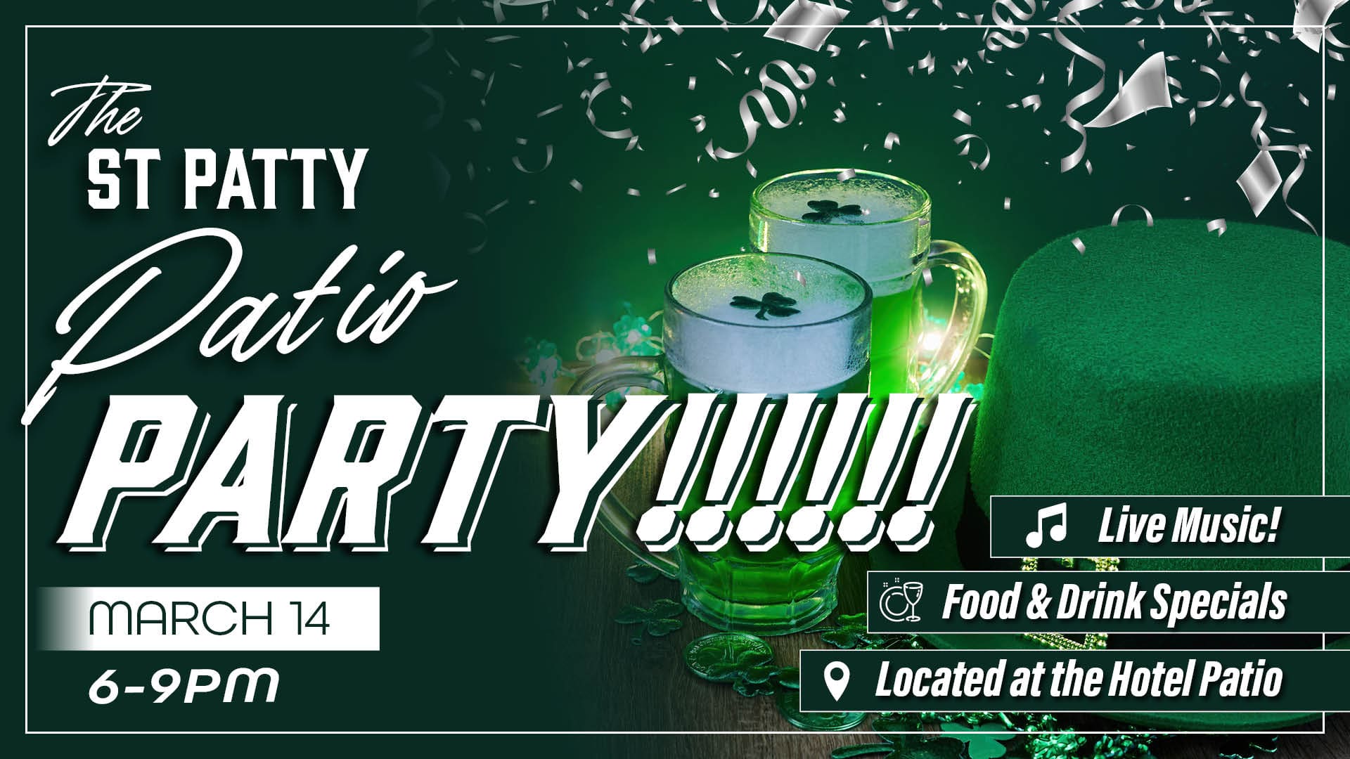 The St Patty Patio Party