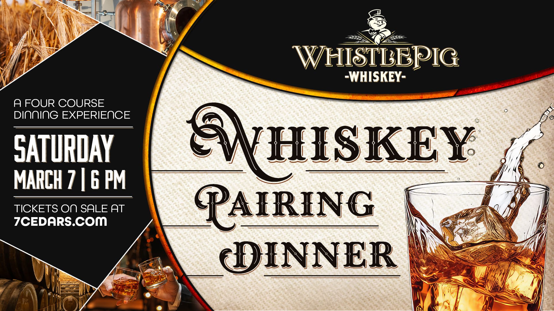 WhistlePig Whiskey Pairing Dinner