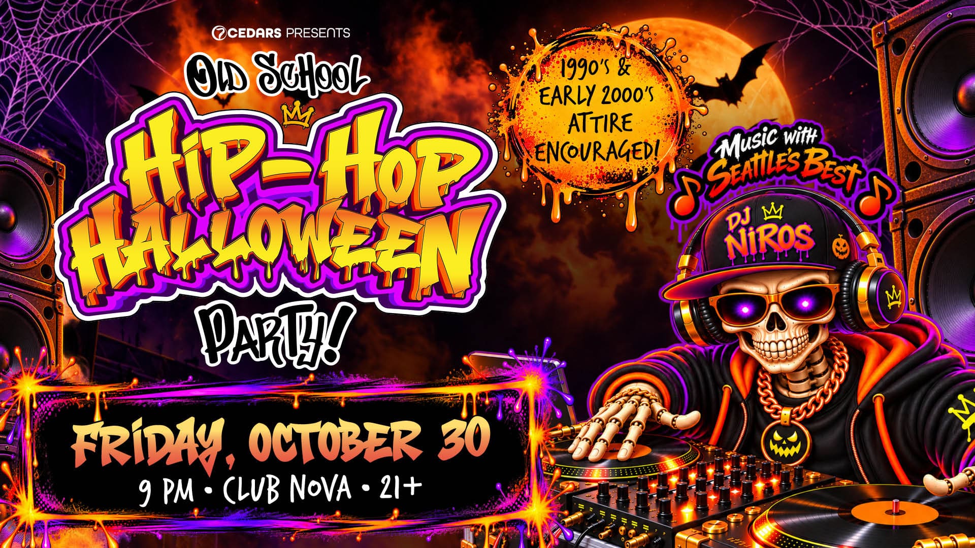 Old School Hip-Hop Halloween Party